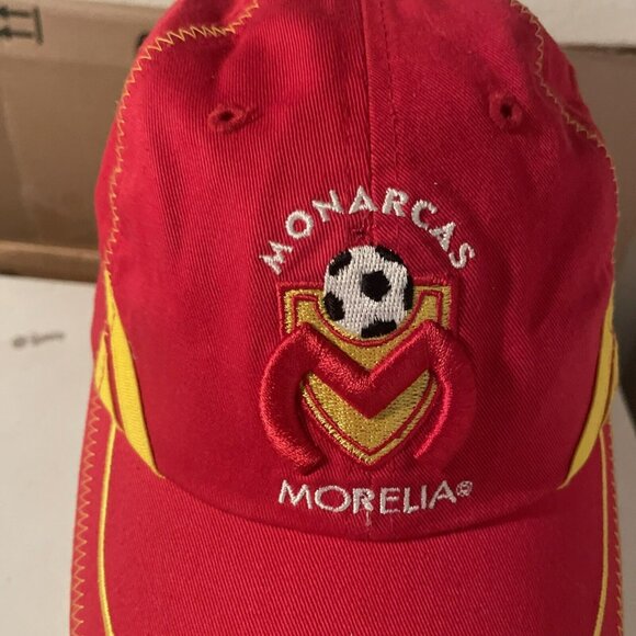 Monarcas Morelia Mexican Soccer League Fitted Hat Red - Picture 2 of 7